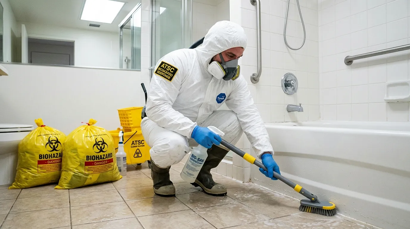 Decontamination equipment deployed for Blood Cleanup in Summerfield